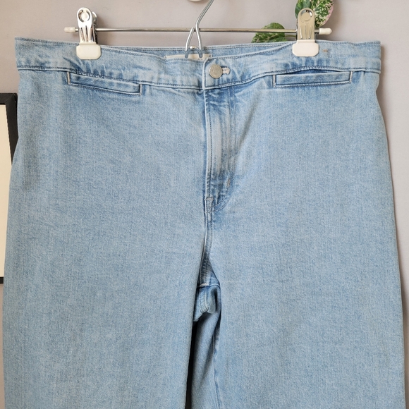 Madewell The Emmett Wide-Leg Crop Jean Welt Pocket Edition Kieran Wash 31 - Picture 4 of 16